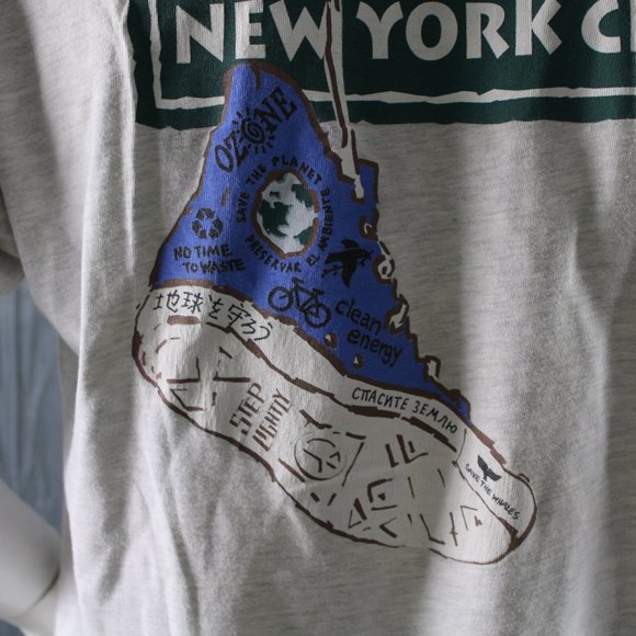 Vitnage Greepeace Shirt - Greenpeace Walk 1992 Shoe Graphic - Men's Large - Picture 8 of 11